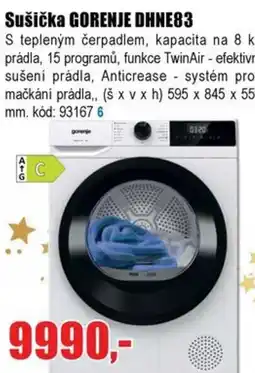 EVA Sušička GORENJE DHNE83 nabídka