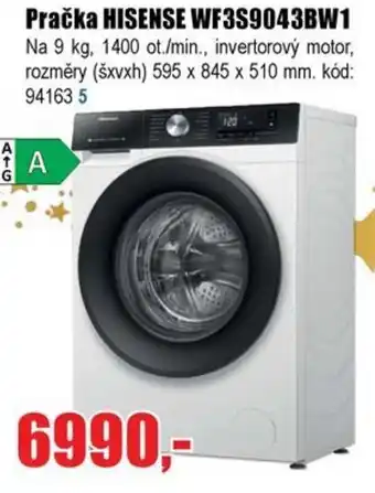 EVA Pračka HISENSE WF3S9043BW1 nabídka