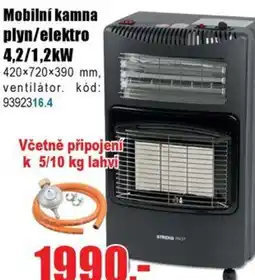 EVA Mobilní kamna plyn/elektro 4,2/1,2kW nabídka