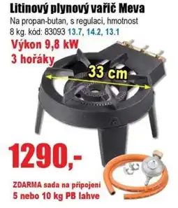 EVA Litinový plynový vařič Meva nabídka