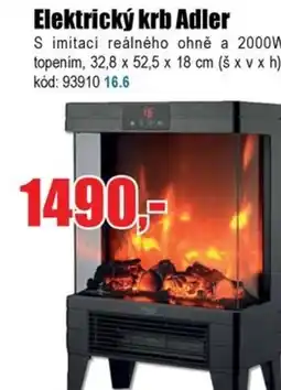 EVA Elektrický krb Adler nabídka