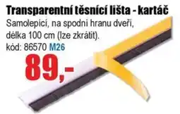EVA Transparentní těsnící lišta - kartáč nabídka