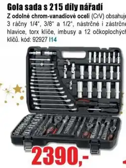 EVA Gola sada s 215 díly nářadí Z odolné chrom-vanadiové oceli nabídka