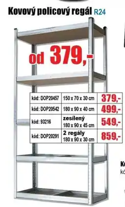EVA Kovový policový regál R24 nabídka