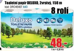 EVA Toaletní papír DELUXO, 2vrstvý nabídka