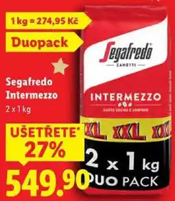 Lidl Segafredo Intermezzo, 2x 1 kg nabídka