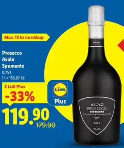 Lidl Prosecco Asolo Spumante, 0,75 l nabídka