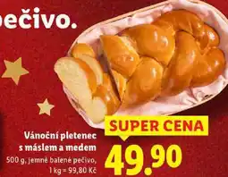 Lidl Vánoční pletenec s máslem a medem, 500 g nabídka
