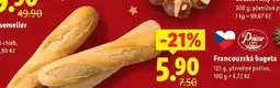 Lidl Francouzská bageta, 125 g nabídka