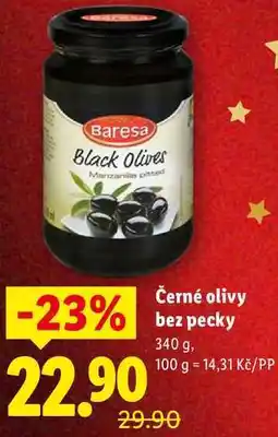 Lidl Černé olivy bez pecky, 340 g nabídka