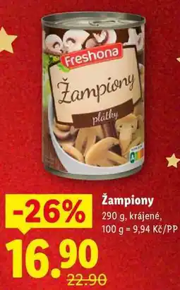 Lidl Žampiony, 290 g nabídka
