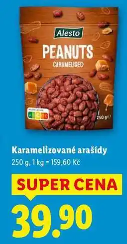 Lidl Karamelizované arašídy, 250 g nabídka