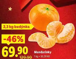 Lidl Mandarinky, 2,3 kg nabídka