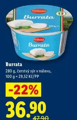 Lidl Burrata, 280 g nabídka