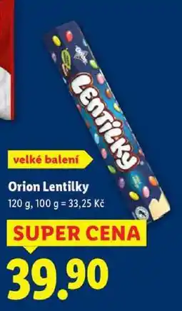 Lidl Orion Lentilky, 120 g nabídka