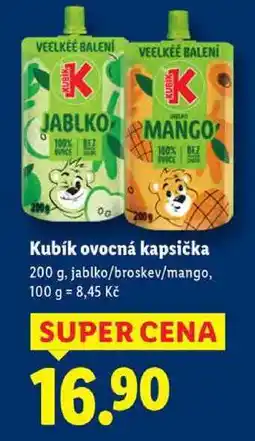 Lidl Kubík ovocná kapsička, 200 g nabídka