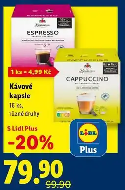Lidl Kávové kapsle, 16 ks nabídka