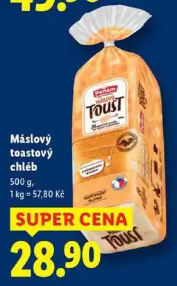 Lidl Máslový toastový chléb, 500 g nabídka