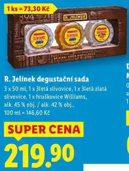 Lidl R. Jelínek degustační sada, 3x 50 ml nabídka