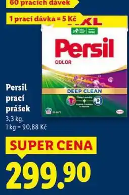 Lidl Persil prací prášek, 3,3 kg/60 PD nabídka