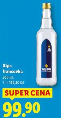 Lidl Alpa francovka, 500 ml nabídka