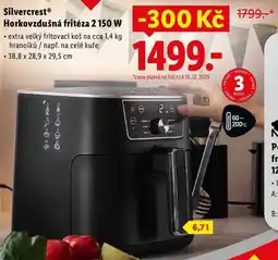 Lidl Silvercrest Horkovzdušná fritéza 2 150 W nabídka