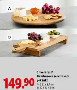 Lidl Silvercrest Bambusové servírovací prkénko nabídka