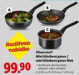Lidl Silvercrest Mini hliníková pánev/mini hliníková pánev Wok nabídka