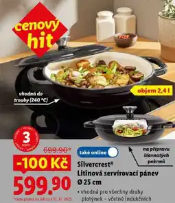 Lidl Silvercrest Litinová servírovací pánev pr. 25 cm nabídka