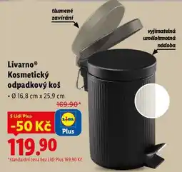 Lidl Livarno Kosmetický odpadkový koš nabídka