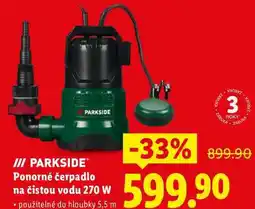 Lidl Ponorné čerpadlo na čistou vodu 270 W nabídka