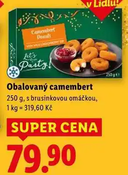 Lidl Obalovaný camembert, 250 g nabídka