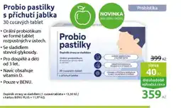 Benu Probio pastilky s příchutí jablka nabídka
