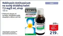 Benu Robitussin Antitussicum na suchý dráždivý kašel 7,5 mg/5 ml, sirup nabídka
