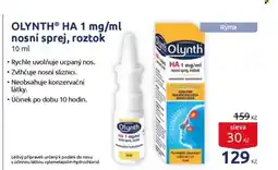Benu OLYNTHⓇ HA 1 mg/ml nosní sprej, roztok nabídka