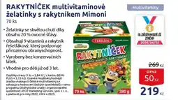 Benu RAKYTNÍČEK multivitaminové želatinky s rakytníkem Mimoni nabídka