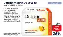 Benu Detritin Vitamin D3 2000 IU nabídka