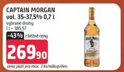 Terno Captain Morgan vol. 35–37,5% 0,7 l nabídka
