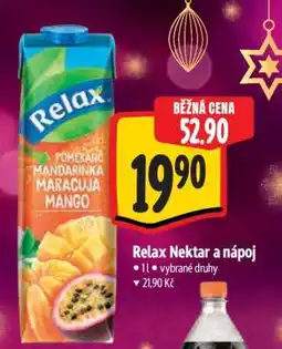 Albert Relax Nektar a nápoj nabídka