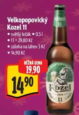 Albert Velkopopovický Kozel 11 nabídka