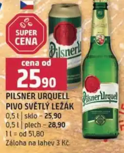 Terno Pilsner urquell pivo světlý ležák nabídka