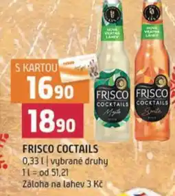 Terno Frisco coctails nabídka