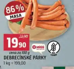 Terno Debrecínské párky nabídka