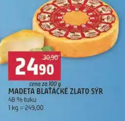 Terno Madeta blaťácké zlato sýr nabídka