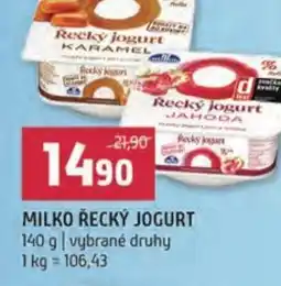 Terno Milko řecký jogurt nabídka