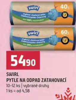 Terno Swirl pytle na odpad zatahovací nabídka
