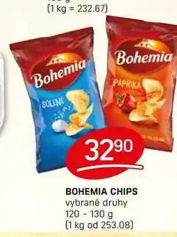 Flop BOHEMIA CHIPS vybrané druhy 120-130 g nabídka