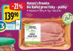 Albert Nature's Promise Bio Kuřecí prsní řízky - plátky, 300 g nabídka