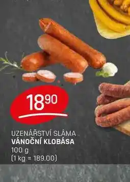 Flop VÁNOČNÍ KLOBÁSA 100 g nabídka