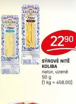 Flop SÝROVÉ NITĚ KOLIBA natur, uzené 50 g nabídka